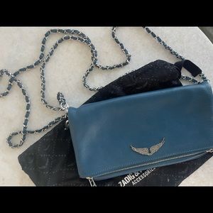 ZADIG&VOLTAIRE CLUTCH CROSSBODY LEATHER BAG